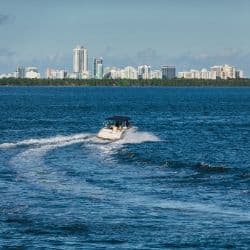 boat on miami shore